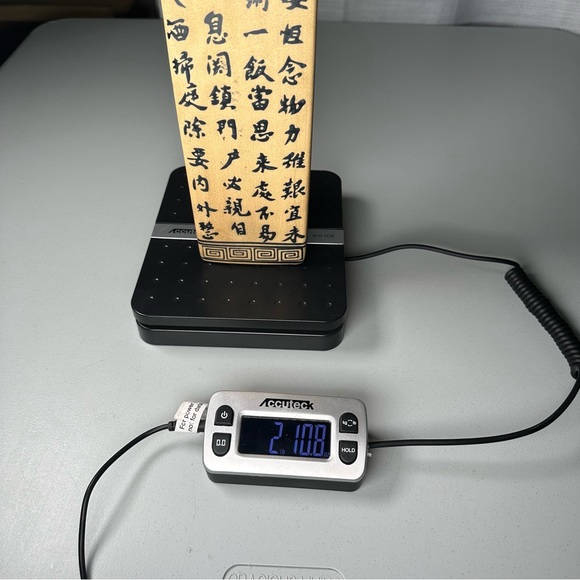 Chinese Calligraphy Poem Motif Porcelain Vase VINTAGE 12” Tall - Picture 8 of 8